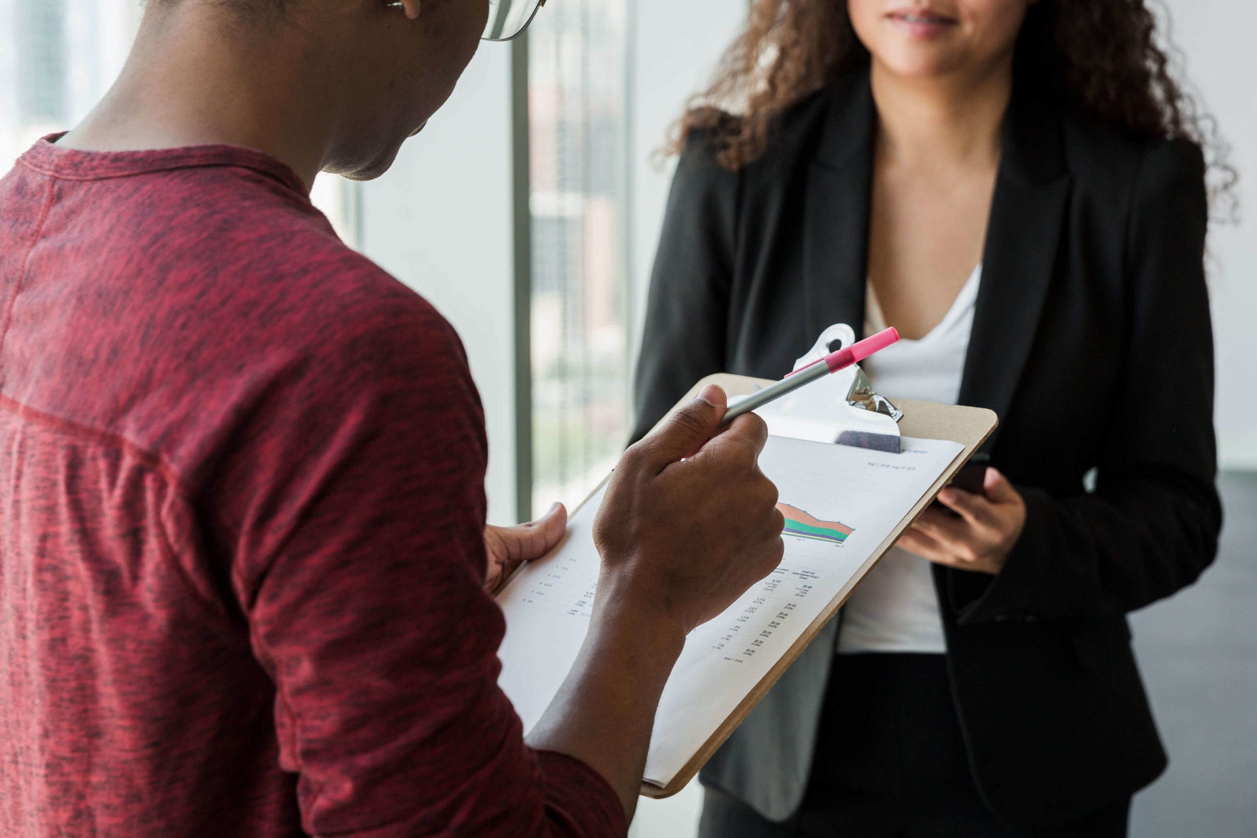 man with clipboard for underperformance and employee churn post